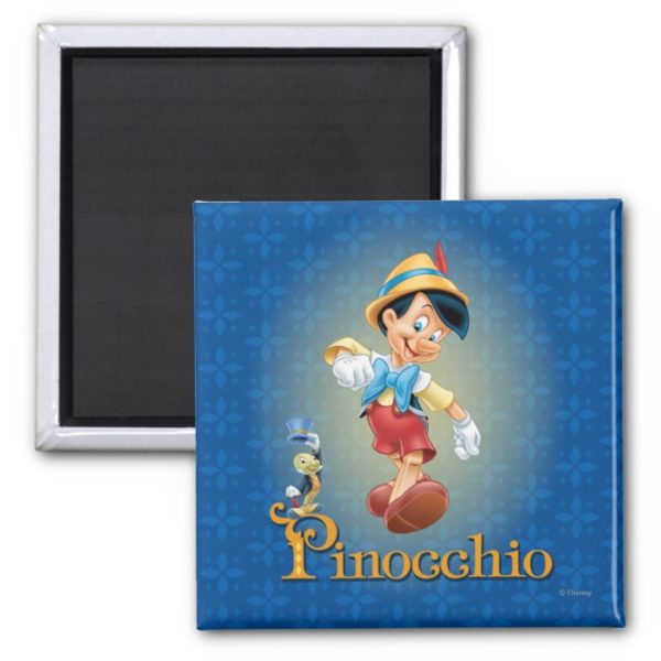 Pinocchio with Jiminy Cricket 2 Magnet