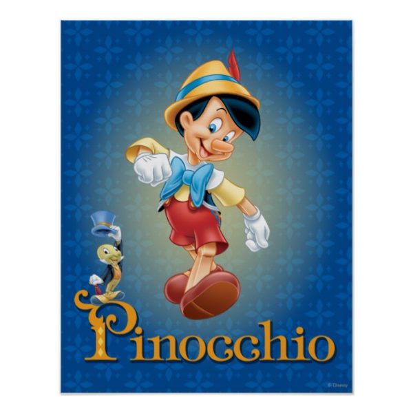 Pinocchio with Jiminy Cricket 2 Poster