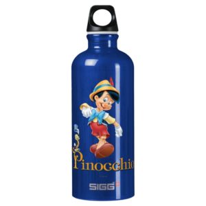 Pinocchio with Jiminy Cricket 2 Water Bottle