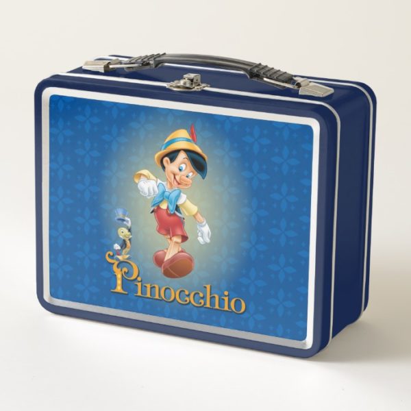 Pinocchio with Jiminy Cricket Metal Lunch Box