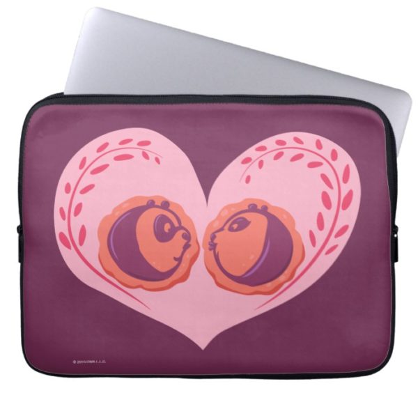 Po and Mei Mei in Heart Laptop Sleeve