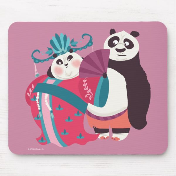 Po and Mei Mei Mouse Pad
