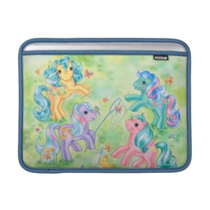 Ponies Catching Butterflies MacBook Sleeve
