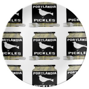 Portlandia Pickles Dinner Plate