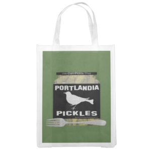 Portlandia Pickles Reusable Grocery Bag