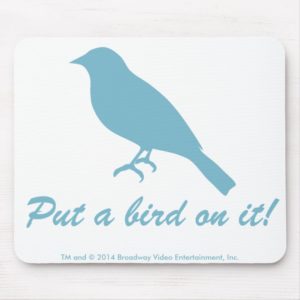 Put a bird on it! Blue Mousepad