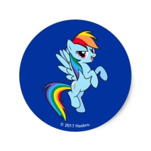 Rainbow Dash | Awesomest! Classic Round Sticker