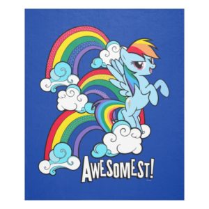 Rainbow Dash | Awesomest! Fleece Blanket