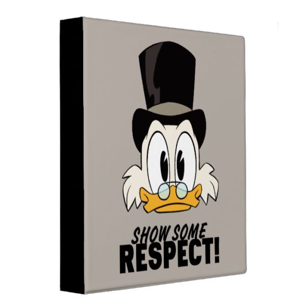 Scrooge McDuck | Show Some Respect! 3 Ring Binder