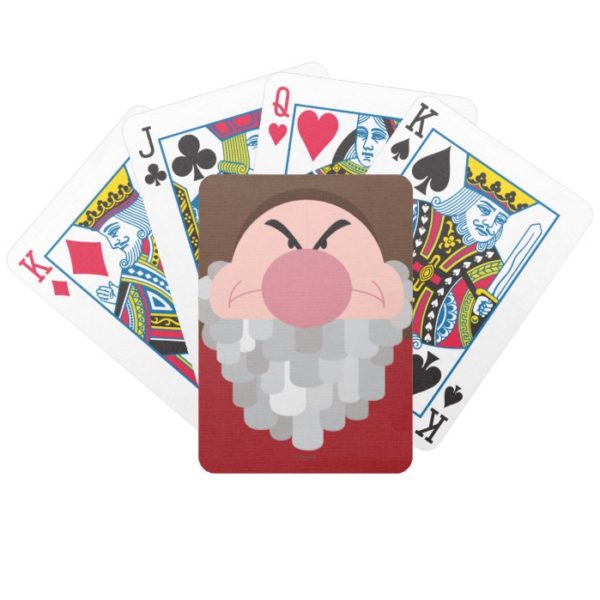 Seven Dwarfs - Grumpy Character Body Bicycle Playing Cards