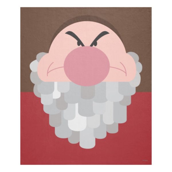 Seven Dwarfs - Grumpy Character Body Fleece Blanket