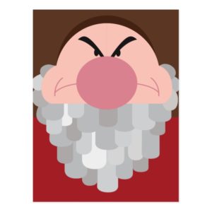 Seven Dwarfs - Grumpy Character Body Postcard