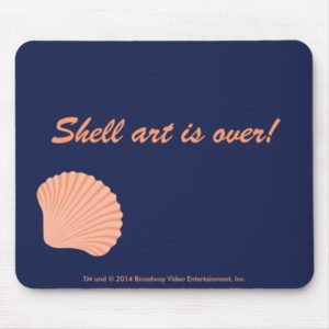 Shell art is over! Blue Mousepad