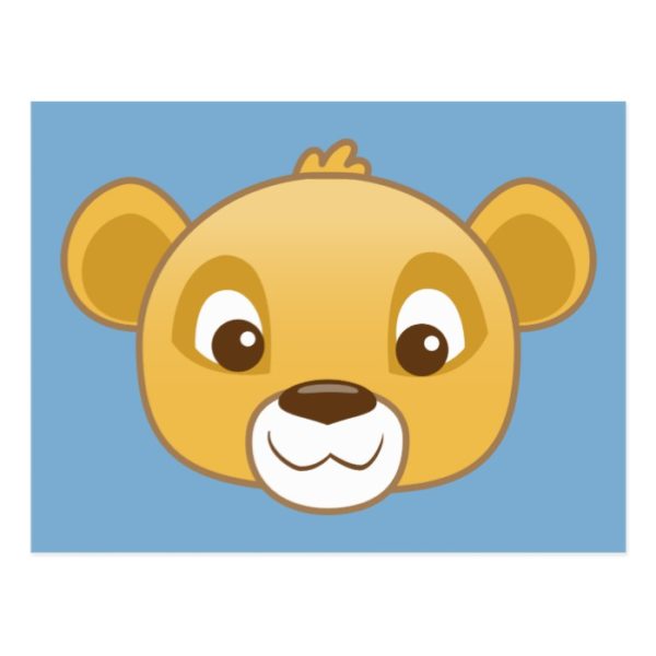 Simba Emoji Postcard