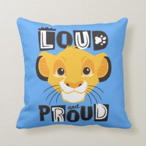 Simba | Loud And Proud Throw Pillow