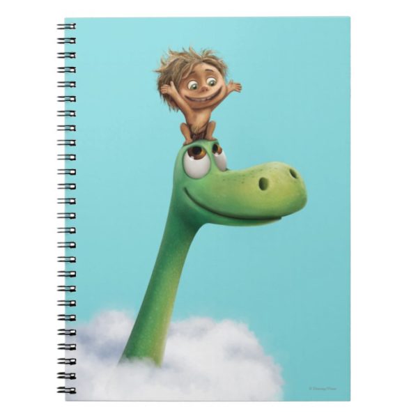 Spot And Arlo Head In Clouds Notebook