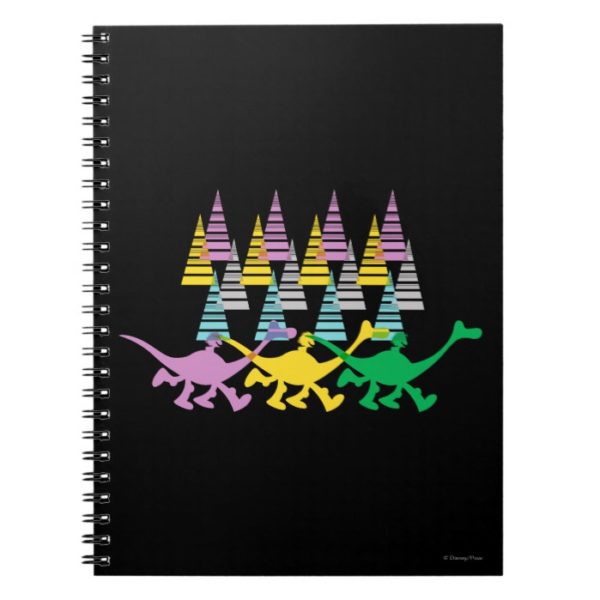 Spot and Arlo Purple Yellow Green Trees Notebook