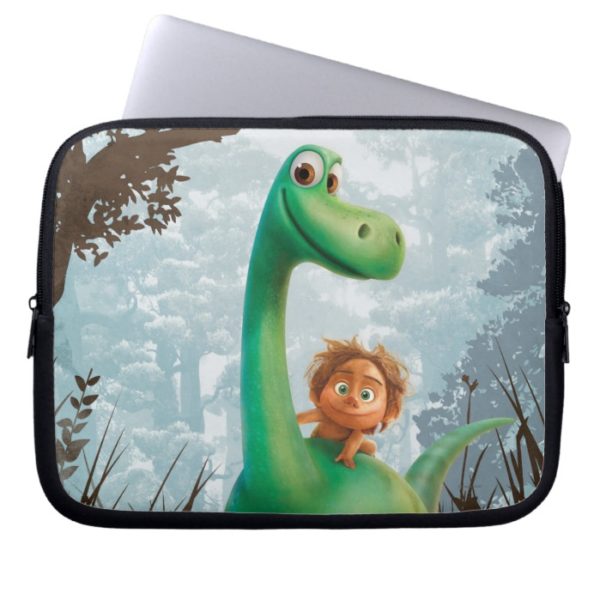 Spot And Arlo Walking Through Forest Laptop Sleeve