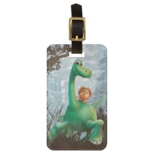 Spot And Arlo Walking Through Forest Luggage Tag