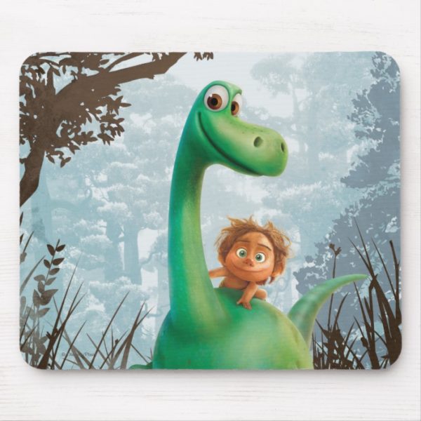 Spot And Arlo Walking Through Forest Mouse Pad