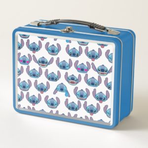 Stitch Emoji Pattern Metal Lunch Box