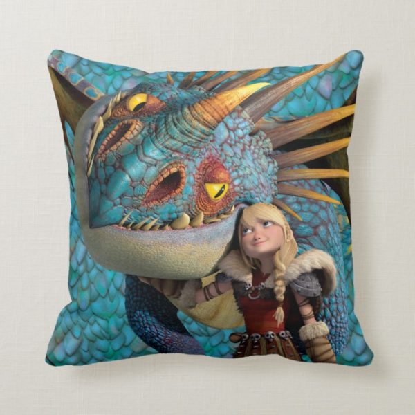 Stormfly And Astrid Throw Pillow