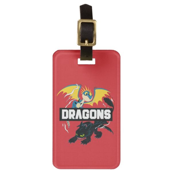 Stormfly & Toothless "Dragons" Graphic Bag Tag