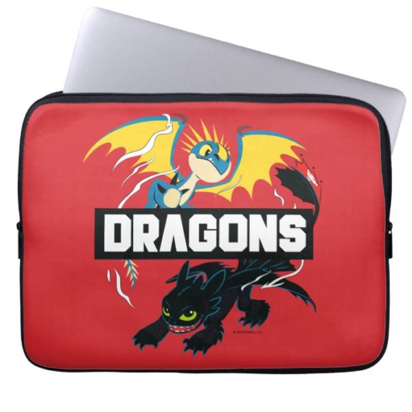 Stormfly & Toothless "Dragons" Graphic Computer Sleeve