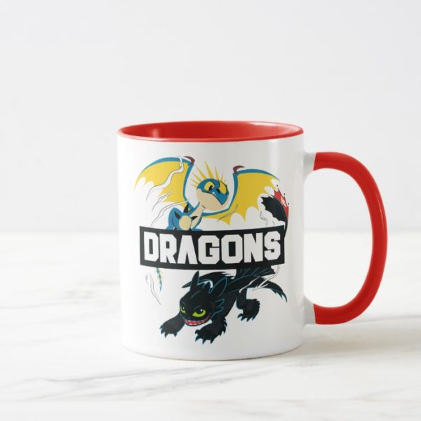 Stormfly & Toothless "Dragons" Graphic Mug