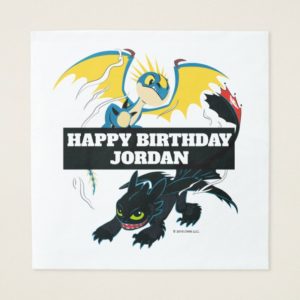 Stormfly & Toothless "Dragons" Graphic Napkin