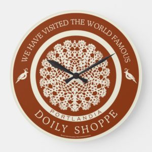 The Doily Shoppe Large Clock