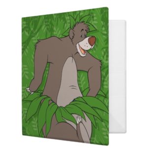 The Jungle Book Baloo with Grass Skirt 3 Ring Binder