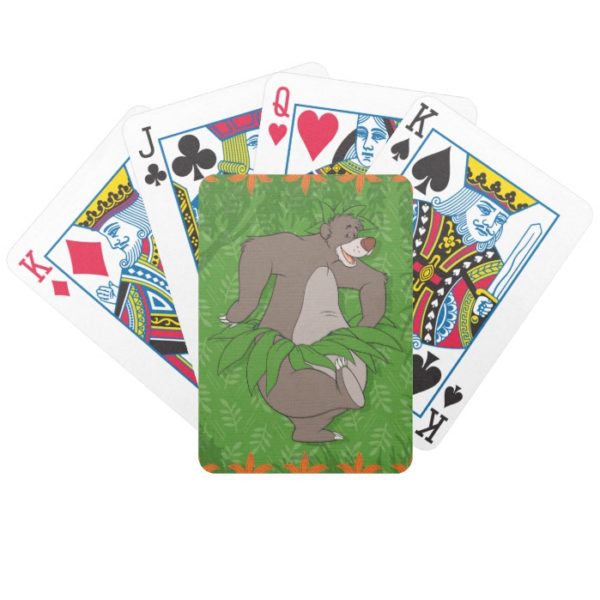 The Jungle Book Baloo with Grass Skirt Bicycle Playing Cards