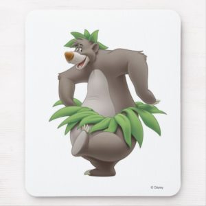 The Jungle Book Baloo with Grass Skirt Disney Mouse Pad