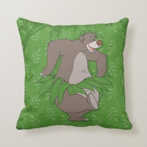 The Jungle Book Baloo with Grass Skirt Throw Pillow