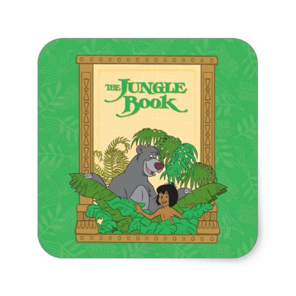 The Jungle Book - Mowgli and Baloo Square Sticker