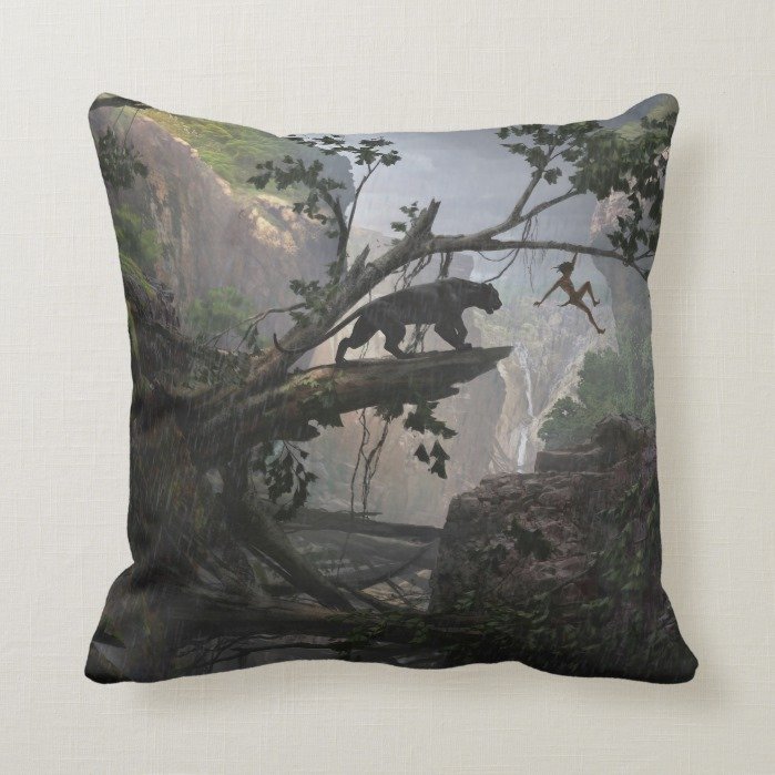 The Jungle Book | Mystery of the Jungle Throw Pillow