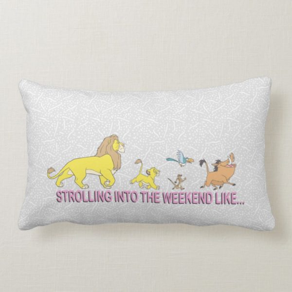 The Lion King | Strolling into the Weekend Lumbar Pillow
