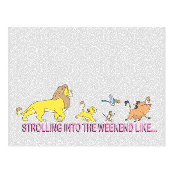 The Lion King | Strolling into the Weekend Postcard