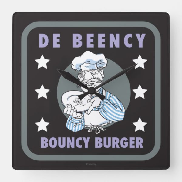 The Muppets | De Beency Bouncy Burger Logo Square Wall Clock