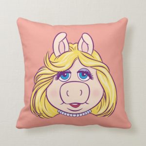 The Muppets Miss Piggy Face Disney Throw Pillow