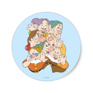 The Seven Dwarfs Classic Round Sticker