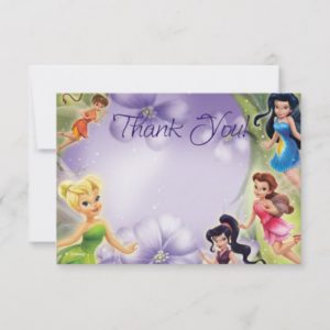 Tinker Bell and Friends Thank You Cards