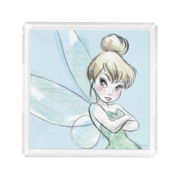 Tinker Bell | Arms Crossed Pastel Acrylic Tray