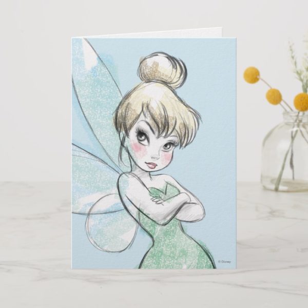 Tinker Bell | Arms Crossed Pastel Card