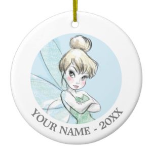 Tinker Bell | Arms Crossed Pastel Ceramic Ornament
