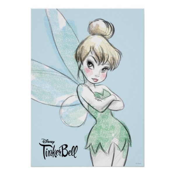 Tinker Bell | Arms Crossed Pastel Poster