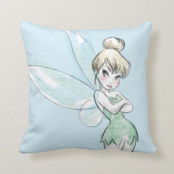 Tinker Bell | Arms Crossed Pastel Throw Pillow