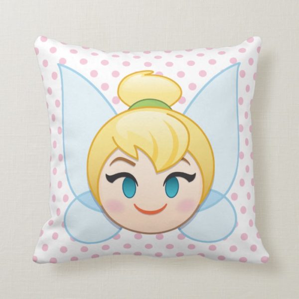 Tinker Bell Emoji Throw Pillow