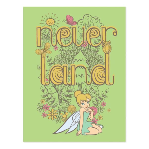 Tinker Bell in Neverland Forest Postcard